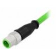 M12 0,5m vidlice 4 PIN přímý kód D-Ethernet s kabelem vodiče