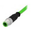 M12 10m vidlice 4 PIN přímý kód D-Ethernet s kabelem vodiče