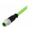 M12 5m vidlice 4 PIN přímý kód D-Ethernet s kabelem zástrčka