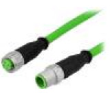 Cable for sensors/automation M12-M12 7.5m male female PIN:4