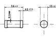 Rezistor: thin film SMD 0204 minimelf 100kΩ 0,4W ±1% 50ppm/°C