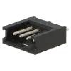 Zásuvka kabel-pl.spoj vidlice 4 PIN 2,54mm THT pocínovaný