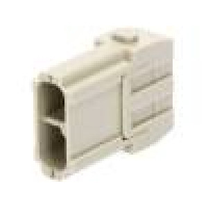 Konektor: hranatý modul vidlice Han Modular 40A PIN: 2 40A 1kV