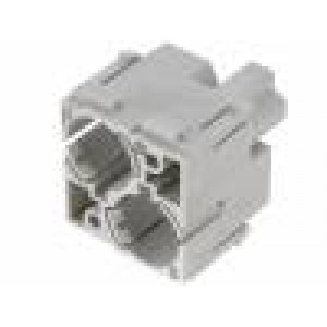 Konektor: HDC modul zásuvka 50V Mech.trvanl: 500cyklů UL94V-0