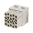 Konektor: HDC modul zásuvka Han-Modular® PIN: 20 bez kontaktů