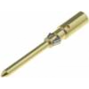 Kontakt vidlice slitina mědi niklovaný,zlacený 2,5mm2 Han® D