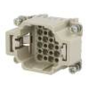 Konektor: HDC kontaktní vložka vidlice Han® DD PIN: 24 24+PE