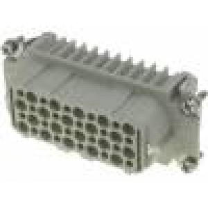Konektor hranatý zásuvka Han D PIN:40 40+PE velikost 16B