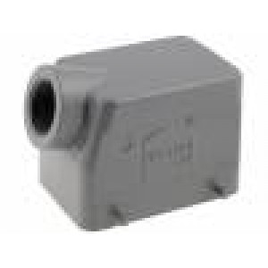 Kryt: pro konektory HDC Han® A velikost 32A (2 x 16A) úhlový