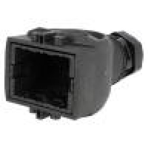 Kryt: pro konektory HDC Han-Eco® Modular velikost 6B na kabel