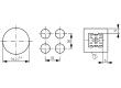 Přepínač tlačítkový 1-polohové 16mm   -25÷70°C Polohy:2