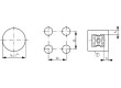 Přepínač tlačítkový 1-polohové 16mm   -25÷70°C Polohy:2