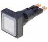Přepínač tlačítkový 2 polohy 16mm bílá žárovka 24V -25÷70°C