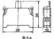 Kontaktní prvek NC 3A/230VAC 22/30mm čelní upevnění -20÷60°C