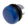 Kontrolka 22mm Podsv: M22-LED plochá IP67 barva modrá Ø22,5mm