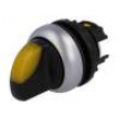 Přepínač: otočný 1-polohové 22mm žlutá Podsv: M22-FLED,M22-LED