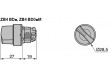 Přepínač: otočný 1-polohové 22mm černá Podsv: není IP66 Ø22mm