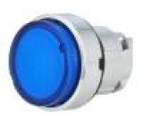 Přepínač: tlačítkový 1-polohové 22mm modrá Podsv: ZBV6 IP66
