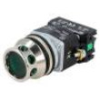 Přepínač tlačítkový 1-polohové NC + NO 30mm   IP56
