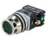 Přepínač tlačítkový 1-polohové NC + NO 30mm   IP56