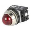 Kontrolka 30mm LED, žárovka IP20 230VAC -15÷30°C Ø30,5mm