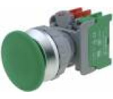 Přepínač tlačítkový 1-polohové NC + NO 30mm   IP65