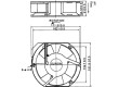 Ventilátor 230VAC 171x151x51mm 344m3/h 51dBA 25W