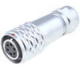 Konektor kulatý zástrčka SF12 zásuvka PIN:6 IP67 125V pájení
