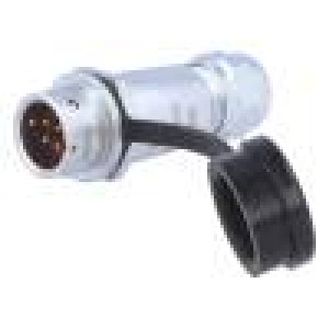 Konektor kulatý zástrčka SF12 vidlice PIN:4 IP67 200V pájení