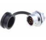 Konektor kulatý zásuvka SF12 vidlice PIN:4 IP67 200V pájení