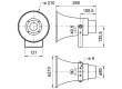 Reproduktor 15W 20Ω 500-5500Hz Intenzita zvuku:110dB IP66