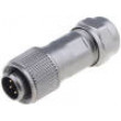 Konektor kulatý zástrčka ST12 vidlice 5 PIN IP67 180V pájení