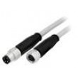 Kabel: pro snímače/automatizaci PIN: 3 0,5m zástrčka PVC