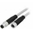 Cable for sensors/automation M8-M8 male female PIN:3 plug