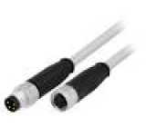Cable for sensors/automation M8-M8 male female PIN:4 plug