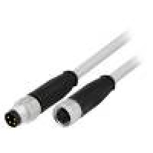 Kabel: pro snímače/automatizaci PIN: 4 1,5m zástrčka PVC
