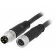 Cable for sensors/automation M8-M8 male female PIN:4 plug