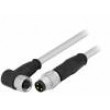 Cable for sensors/automation M8-M8 male female PIN:3 plug