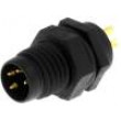 Konektor M8 vidlice PIN:4 do panelu zásuvka 5A 30V IP67