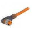 Konektor M8 2m zásuvka PIN:3 úhlové 90° zástrčka PVC