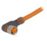 Konektor M8 2m zásuvka PIN:3 úhlové 90° zástrčka PVC