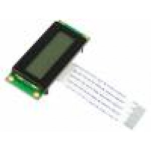 Zobrazovač: LCD alfanumerický STN Positive 16x2 LED PIN:16