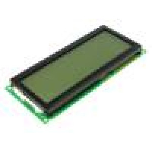 Zobrazovač: LCD alfanumerický FSTN Positive 20x4 LED PIN:18
