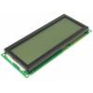 Zobrazovač: LCD alfanumerický STN Positive 20x4 LED PIN:18