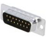 D-Sub PIN: 15 zástrčka vidlice na kabel pájení Povrch: zlacený