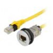 Zásuvka RJ45 22mm IP20 -25÷70°C dotv: Ø22,3mm Dél.kab:0,2m