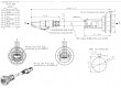 Zásuvka RJ45 22mm IP20 -25÷70°C dotv: Ø22,3mm Dél.kab:0,5m