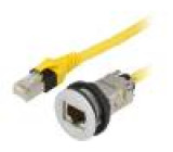 Zásuvka RJ45 22mm IP20 -25÷70°C dotv: Ø22,3mm Dél.kab:1,5m