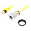 Zásuvka RJ45 22mm IP20 -25÷70°C dotv: Ø22,3mm Dél.kab:5m