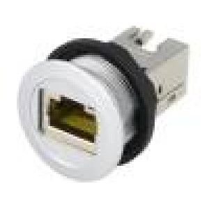 Zásuvka RJ45 22mm IP20 -25÷70°C Ø22,3mm